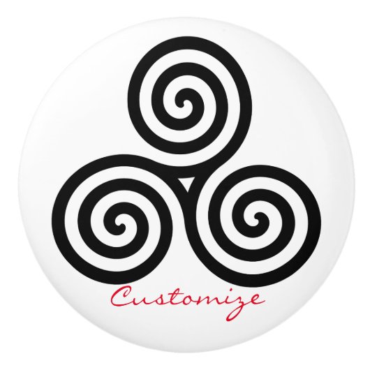 トリプルブラックらせん状サンダー_コーブ セラミックノブ (正面)