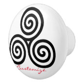 トリプルブラックらせん状サンダー_コーブ セラミックノブ (右)