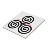 トリプルブラックらせん状サンダー_コーブ タイル (側面)