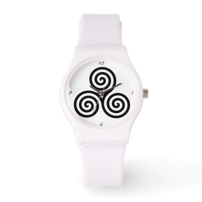 トリプルブラックスパイラルサンダー_コーブ 腕時計 (正面)