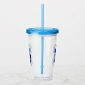 トリプルブラックデイオブザデッドスカルブルーバラ アクリルタンブラー (右)