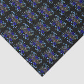 トリプルブラックデイオブザデッドスカルブルーバラ 薄葉紙 (詳細)