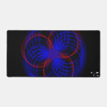 トリプルブルーベリーアクセントマウスパッドデスクマット