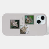 トリプルペットポートレート電話ケース付き名前をカスタムする Case-Mate iPhoneケース (裏面 (横))