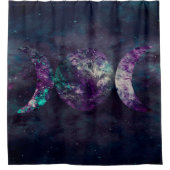 トリプルムーンガデントルナユニバース宇宙 シャワーカーテン (正面)