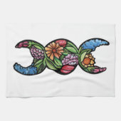 トリプルムーンシンボルガーデン開花 キッチンタオル (横)