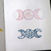 トリプルムーンシンボルガーデン開花 ラバースタンプ