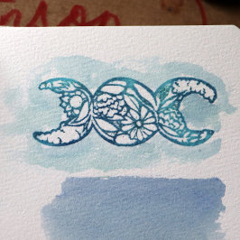 トリプルムーンシンボルガーデン開花 ラバースタンプ