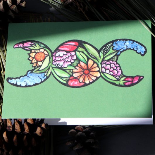 トリプルムーンシンボル開花 カード