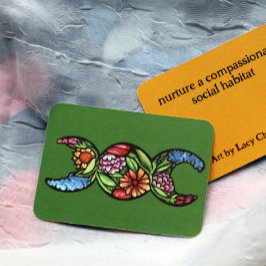 トリプルムーンシンボル開花 ノートカード