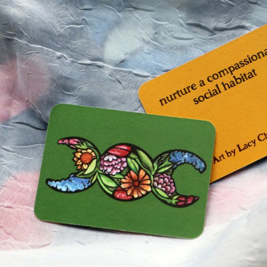 トリプルムーンシンボル開花 ノートカード