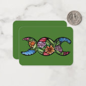 トリプルムーンシンボル開花 ノートカード (正面/裏面インサイチュ)