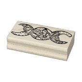 トリプルムーンシンボル開花 ラバースタンプ (スタンプ)