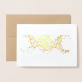 トリプルムーンシンボル開花 箔カード (封筒付き正面)