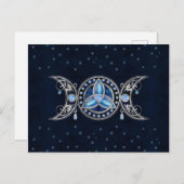 トリプルムーントリケトラオーナメントウィズムーンストーン ポストカード (正面/裏面)