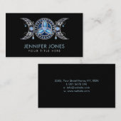 トリプルムーントリケトラオーナメントウィズムーンストーン 名刺 (正面/裏面)