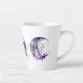 トリプルムーンパープルと金ゴールド カフェラテマグ (右)