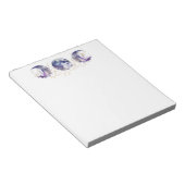 トリプルムーンパープルと金ゴールド ノートパッド (アングル)