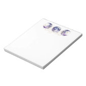 トリプルムーンパープルと金ゴールド ノートパッド (回転)