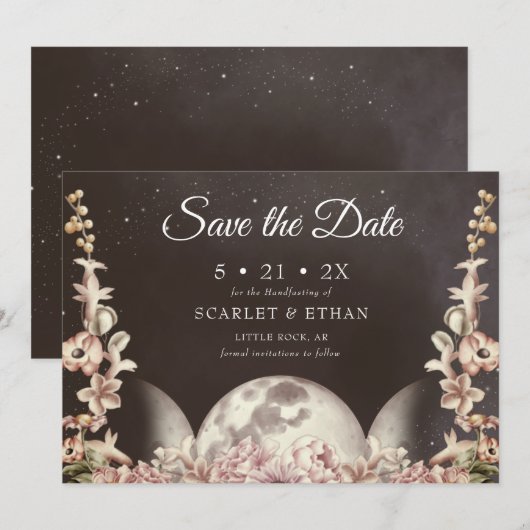 トリプルムーンフェイズボホフローラハンドスティング セーブザデート (正面/裏面)