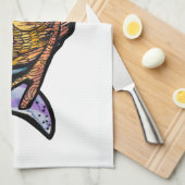 トリプルムーンフクロウ キッチンタオル (四つ折り)