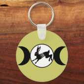 トリプルムーンヘア キーホルダー (正面)