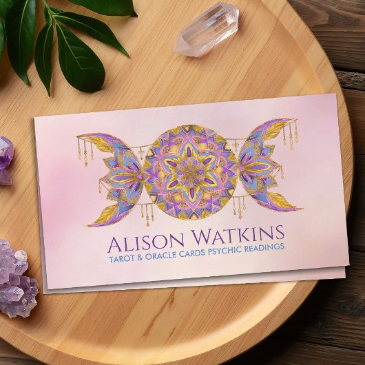 トリプルムーンマンダラオーナメント 名刺