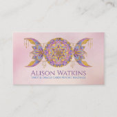 トリプルムーンマンダラオーナメント 名刺 (正面)