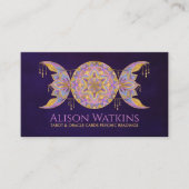 トリプルムーンマンダラオーナメント 名刺 (正面)