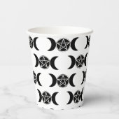 トリプルムーン女神星形五角形ペンタグラムパーティー 紙コップ (裏面)