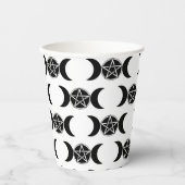 トリプルムーン女神星形五角形ペンタグラムパーティー 紙コップ (正面)