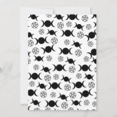 トリプルムーン女神星形五角形誕生日パーティー 招待状 (裏面)