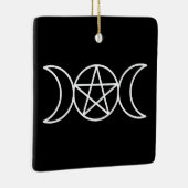 トリプルムーン星形五角形女神 セラミックオーナメント (右)