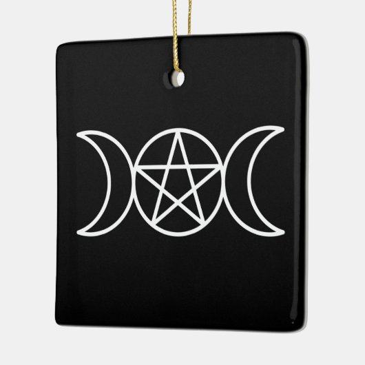 トリプルムーン星形五角形女神 セラミックオーナメント (左)