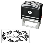 トリプルムーン開花異教のウィッカ信者記号moonchild セルフインキングスタンプ (インサイチュ)