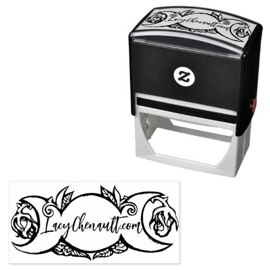 トリプルムーン開花異教のウィッカ信者記号moonchild セルフインキングスタンプ (インサイチュ)