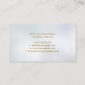 トリプルムーン – ゴールデンスパイラルオーナメント 名刺 (裏面)