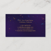 トリプルムーン – ゴールデンスパイラルオーナメント 名刺 (裏面)