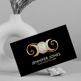 トリプルムーン – ゴールデンスパイラルオーナメント 名刺