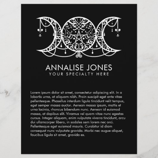 トリプルムーン - トリプル女神の装飾 チラシ (正面)