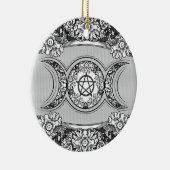 トリプルムーン – トリプル女神オーナメント セラミックオーナメント (右)