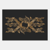 トリプルムーン – トリプル女神オーナメント ラッピングペーパーシート (正面2)