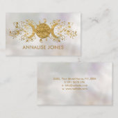 トリプルムーン – トリプル女神ゴールデンオーナメントブシ 名刺 (正面/裏面)