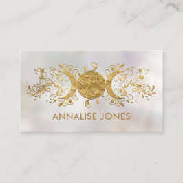 トリプルムーン – トリプル女神ゴールデンオーナメントブシ 名刺