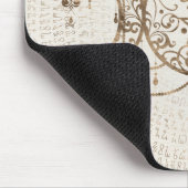 トリプルムーン – トリプル女神パステル金ゴールド マウスパッド (コーナー)