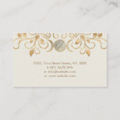 トリプルムーン – トリプル女神パールと金ゴールドブシン 名刺 (裏面)