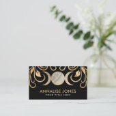  トリプルムーン – トリプル女神パールと金ゴールド 名刺 (スタンド正面)