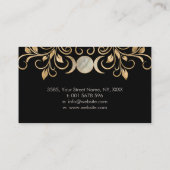  トリプルムーン – トリプル女神パールと金ゴールド 名刺 (裏面)