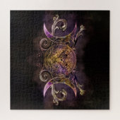 トリプルムーン – トリプル女神 – ミッドナイトきらめく ジグソーパズル (横)