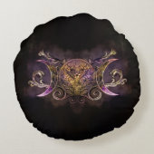 トリプルムーン-トリプル女神-ミッドナイトきらめく ラウンドクッション (裏面)